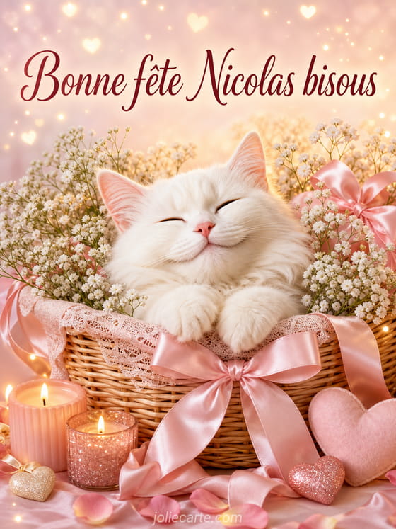 Carte bonne fête Nicolas