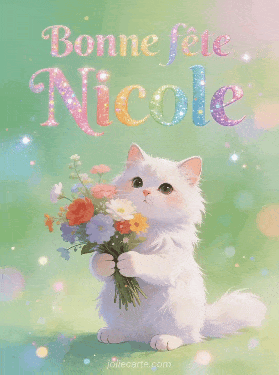 Bonne fête Nicole - Nicole gif bonne fete