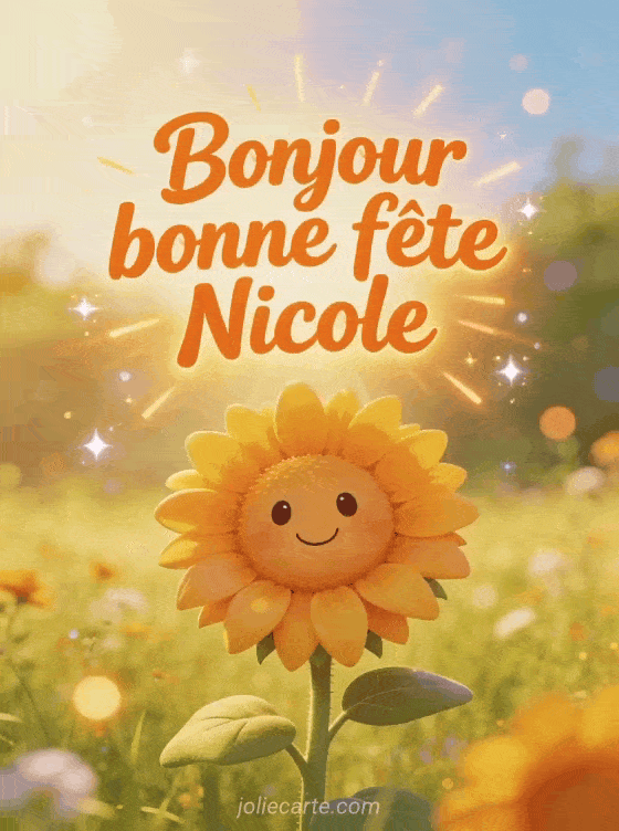 Bonne fête Nicole - Nicole image de bonne fete gratuite