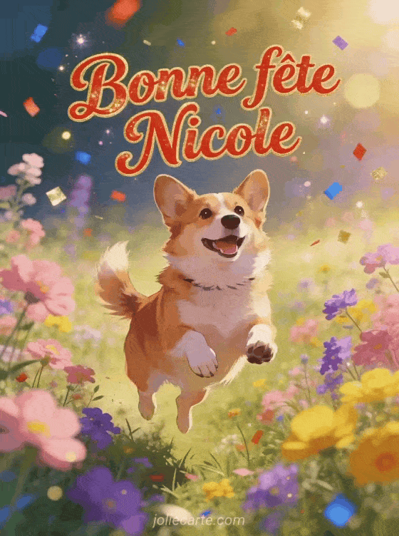Bonne fête Nicole - Nicole gif bonne fete gratuit