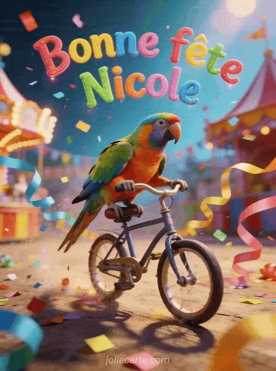 Bonne fête Nicole - Nicole gif bonne fete rigolo