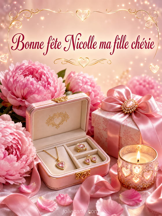Carte bonne fĂȘte Nicolle
