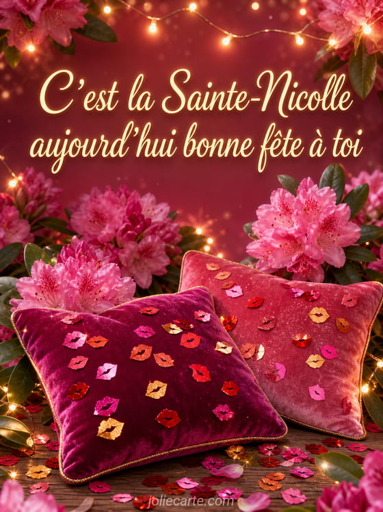 Carte bonne fĂȘte Nicolle