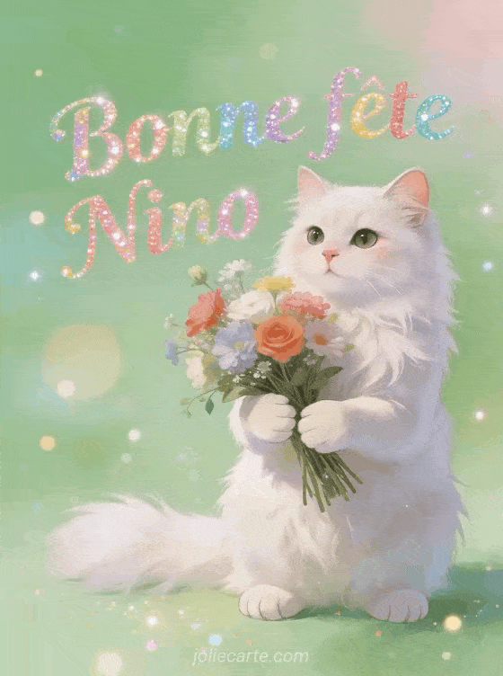 Bonne fête Nino - Bonne fete nino chat