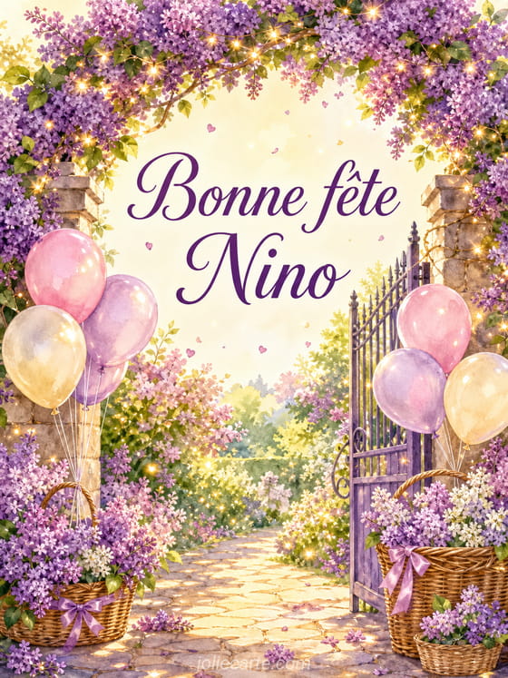 Carte bonne fĂȘte Nino