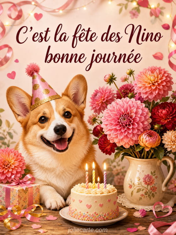 Carte bonne fĂȘte Nino