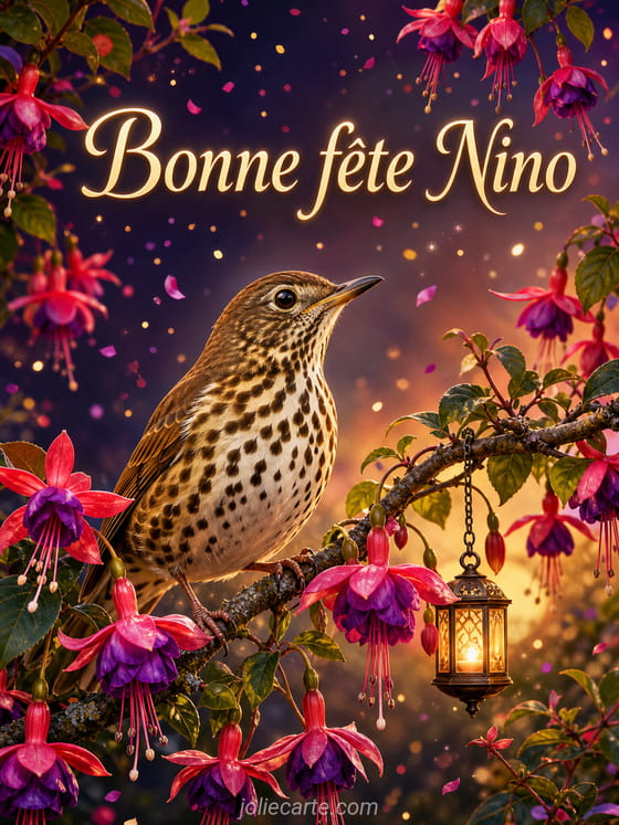 Carte bonne fĂȘte Nino