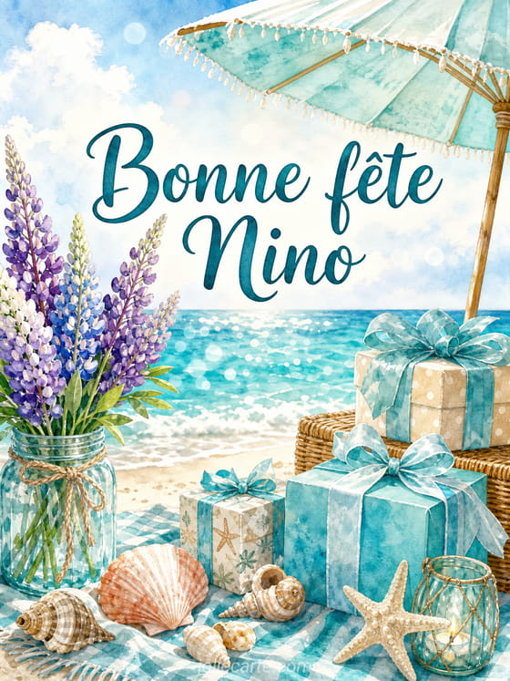 Carte bonne fĂȘte Nino