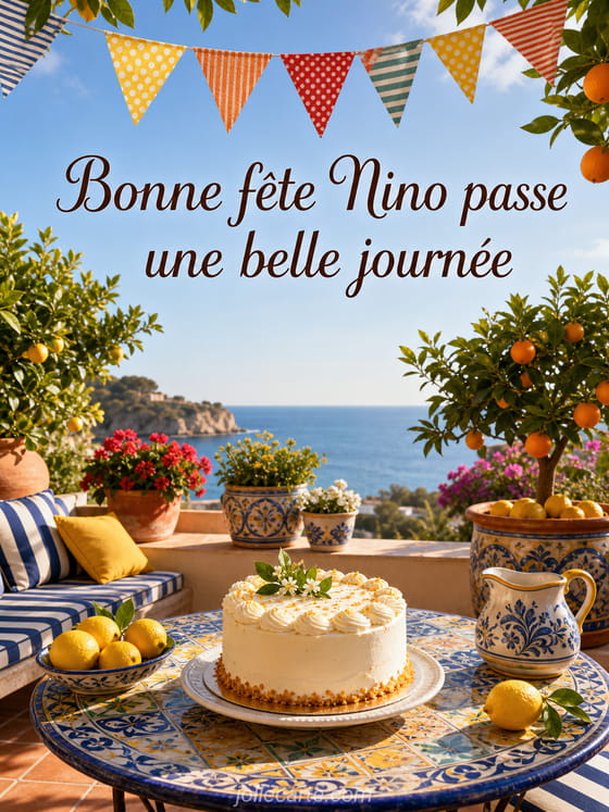 Carte bonne fĂȘte Nino