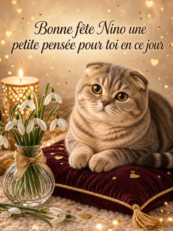 Carte bonne fĂȘte Nino