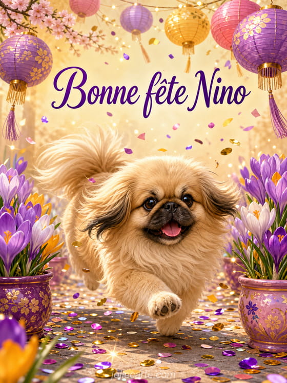 Carte bonne fĂȘte Nino