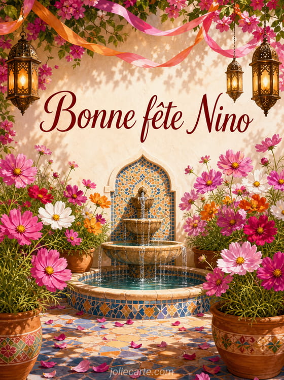 Carte bonne fĂȘte Nino