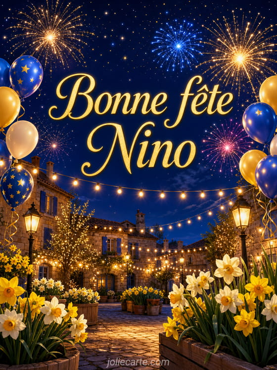 Carte bonne fĂȘte Nino