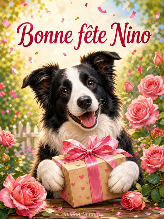 Carte bonne fĂȘte Nino