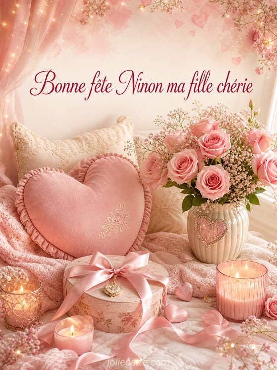 Carte bonne fĂȘte Ninon