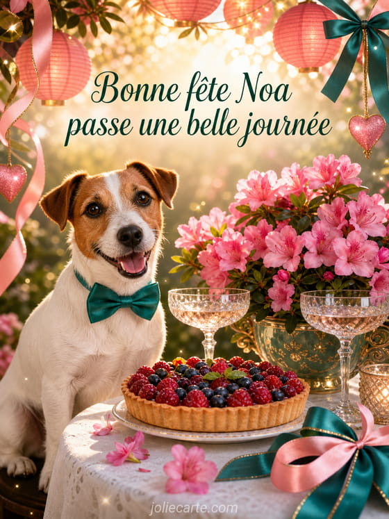 Carte bonne fête Noa