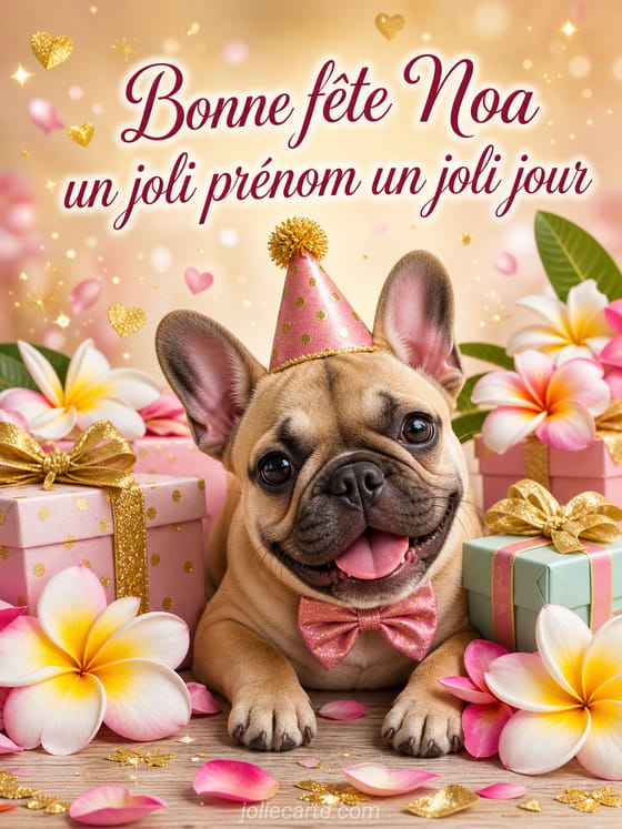 Carte bonne fête Noa