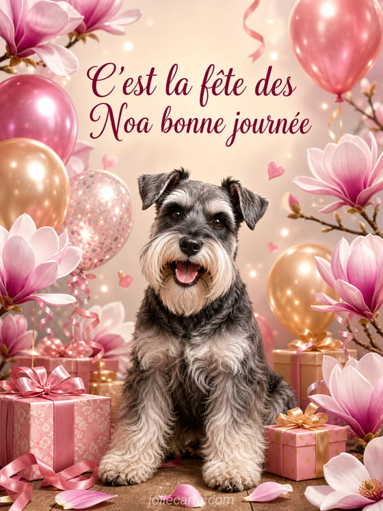 Carte bonne fête Noa