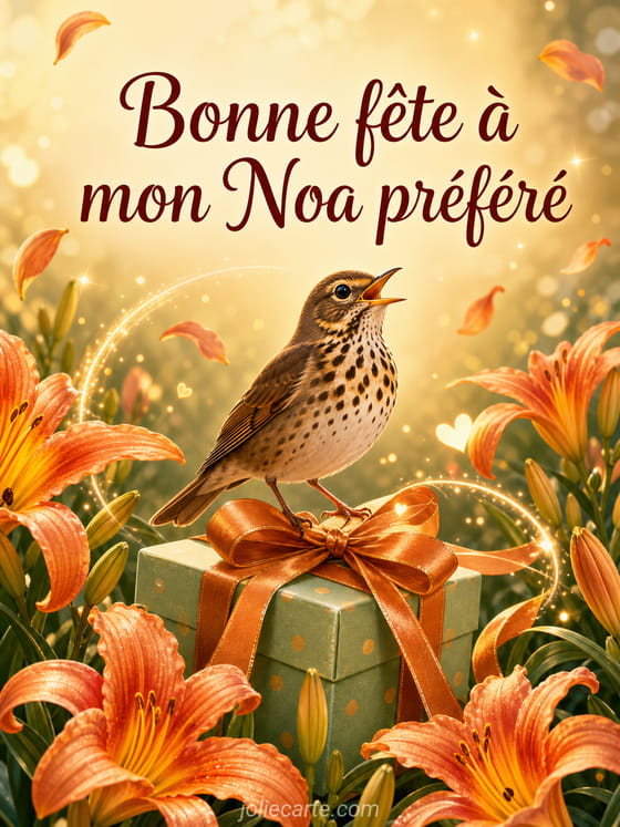 Carte bonne fête Noa
