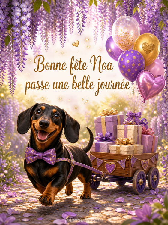 Carte bonne fête Noa