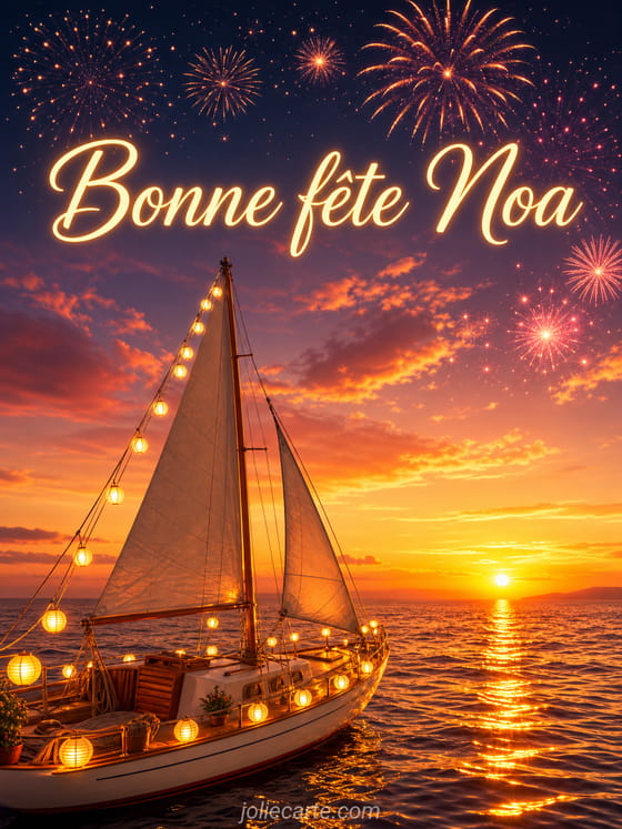 Carte bonne fête Noa