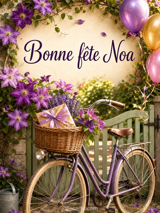 Carte bonne fête Noa