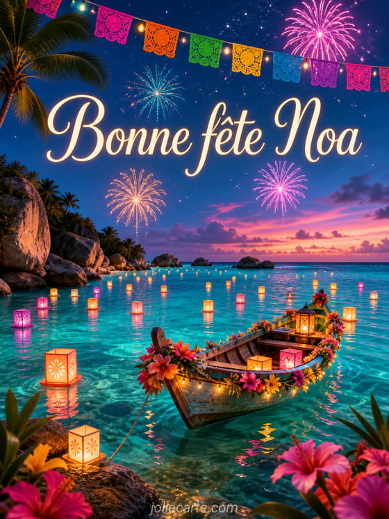 Carte bonne fête Noa