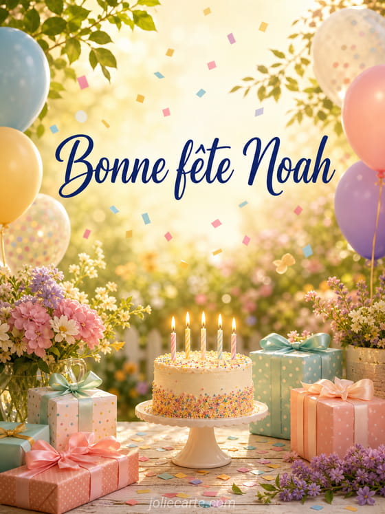 Carte bonne fête Noah