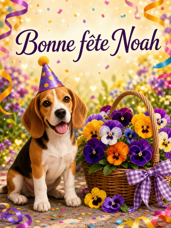 Carte bonne fête Noah