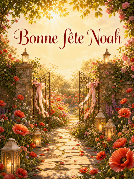Carte bonne fête Noah