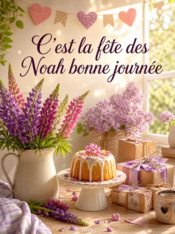 Carte bonne fête Noah