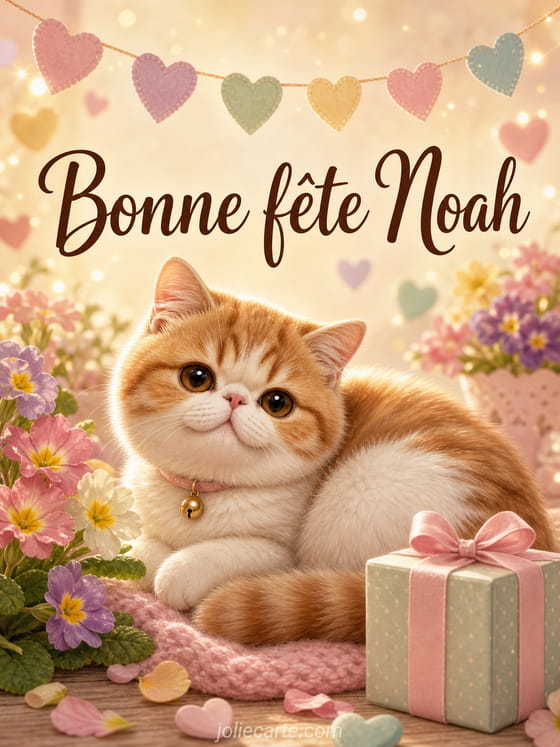 Carte bonne fête Noah