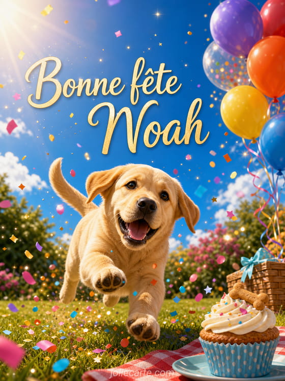 Carte bonne fête Noah