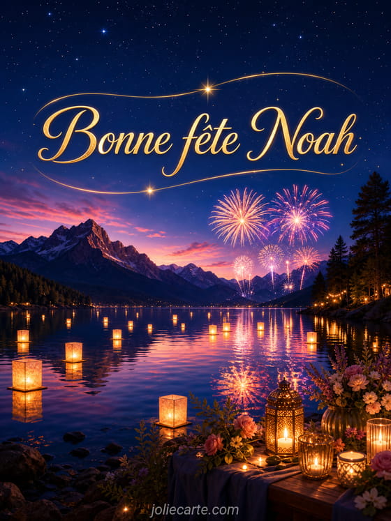 Carte bonne fête Noah