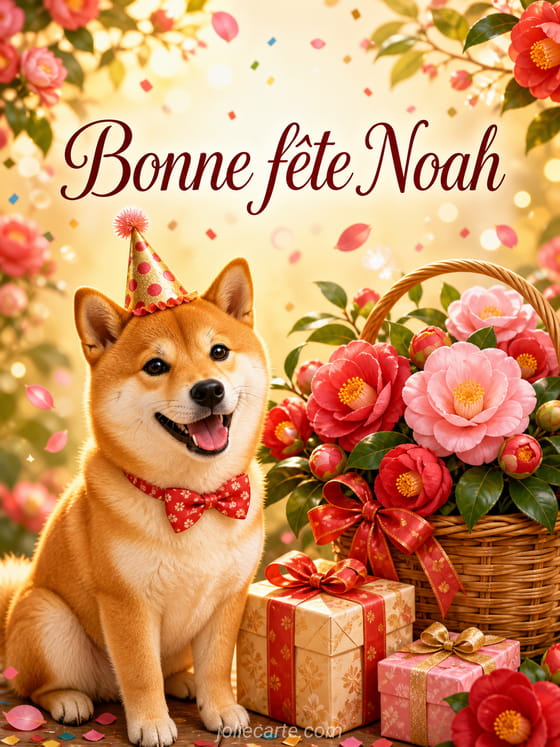 Carte bonne fête Noah