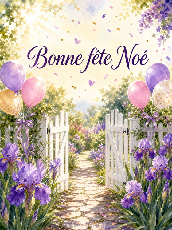Carte bonne fête Noé