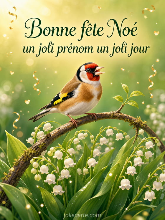 Carte bonne fête Noé