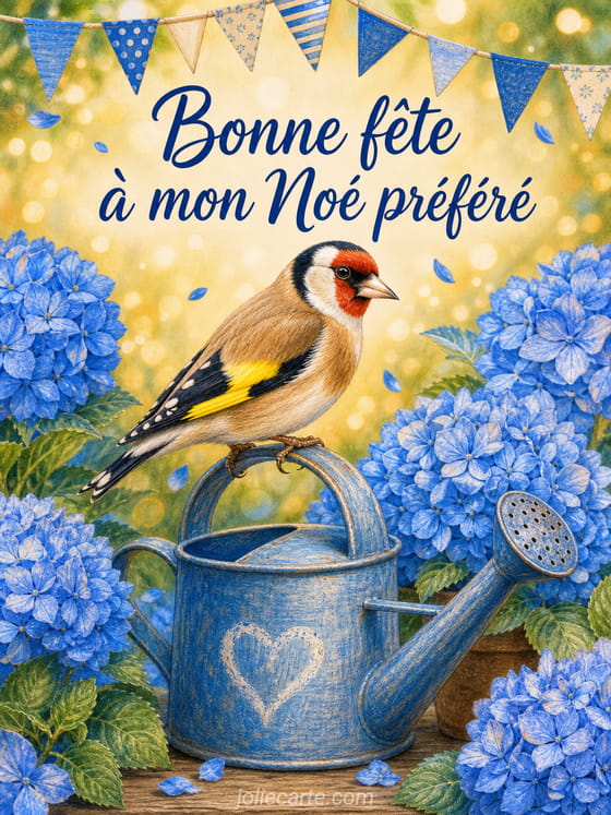 Carte bonne fête Noé