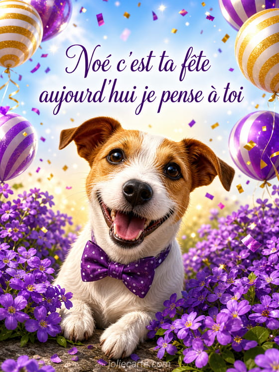 Carte bonne fête Noé