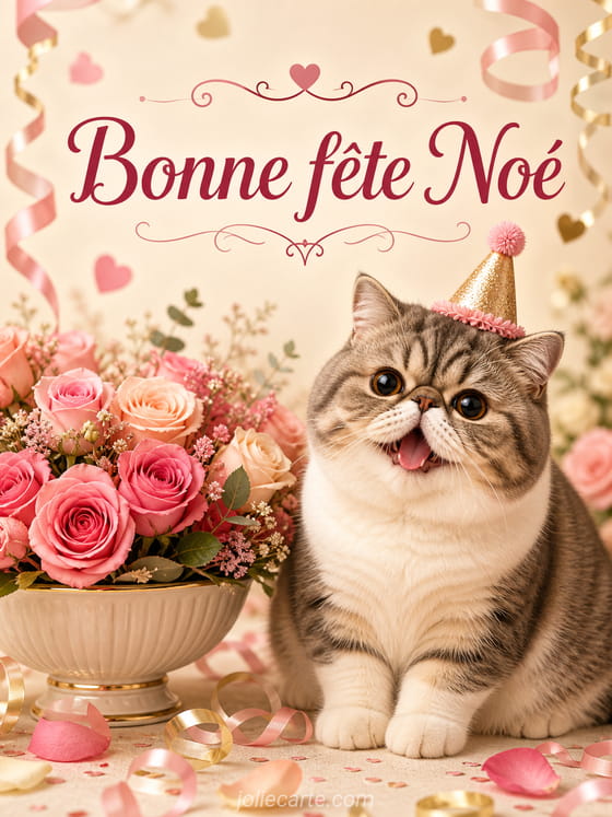 Carte bonne fĂȘte NoĂ©