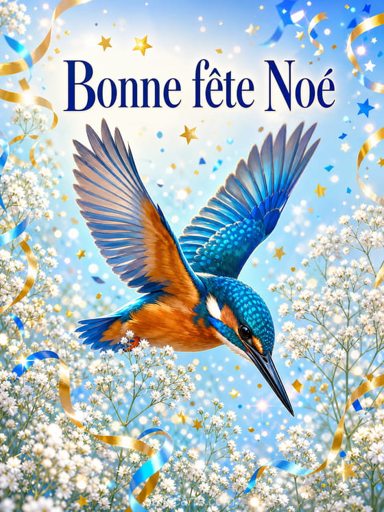 Carte bonne fête Noé
