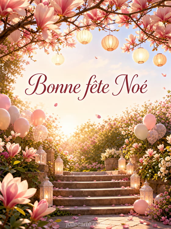 Carte bonne fête Noé