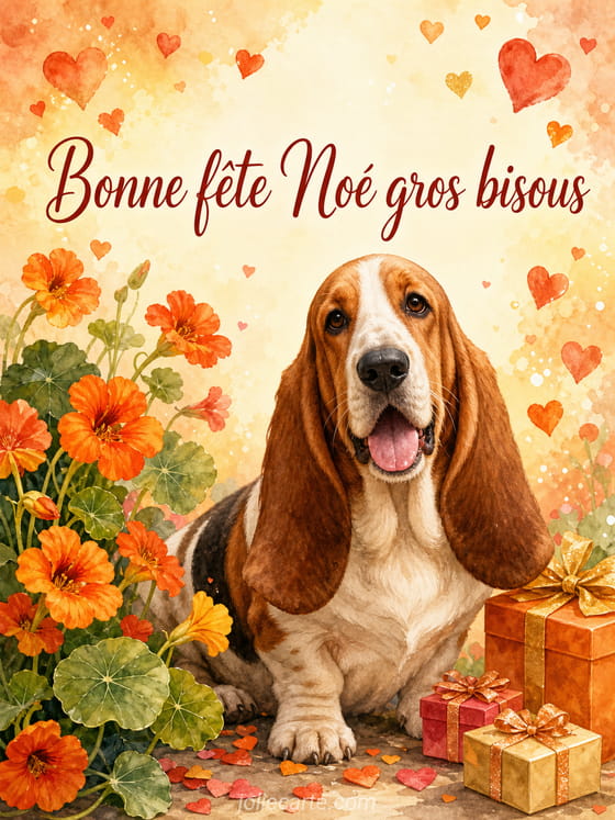 Carte bonne fête Noé