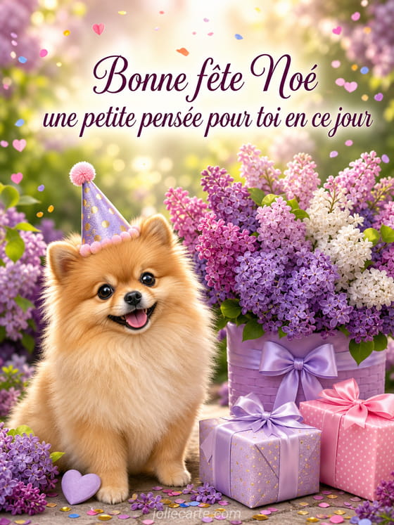Carte bonne fête Noé