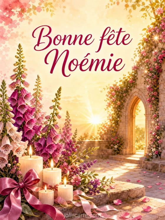 Carte bonne fête Noémie