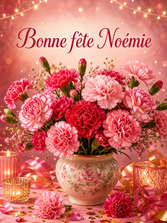 Carte bonne fête Noémie