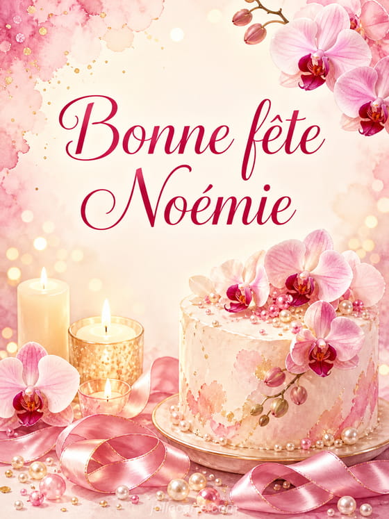 Carte bonne fête Noémie