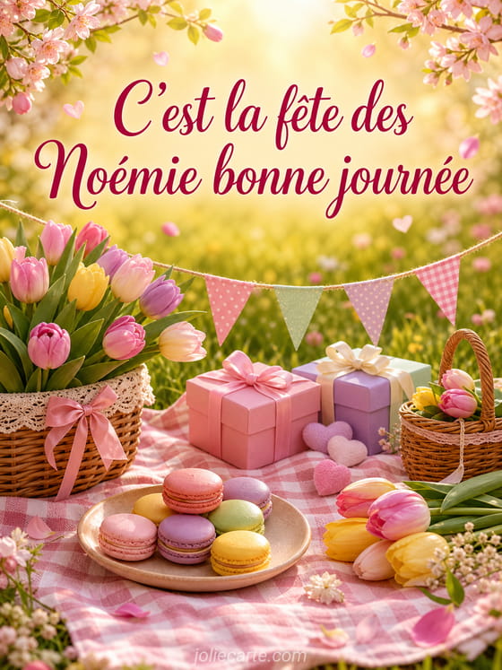 Carte bonne fête Noémie
