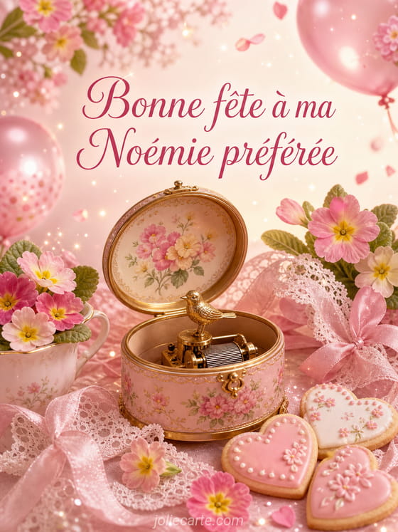 Carte bonne fête Noémie