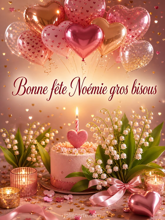 Carte bonne fête Noémie